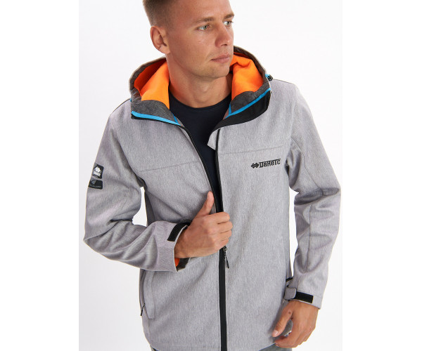 Ветровка мужская светло-серого цвета 759SS