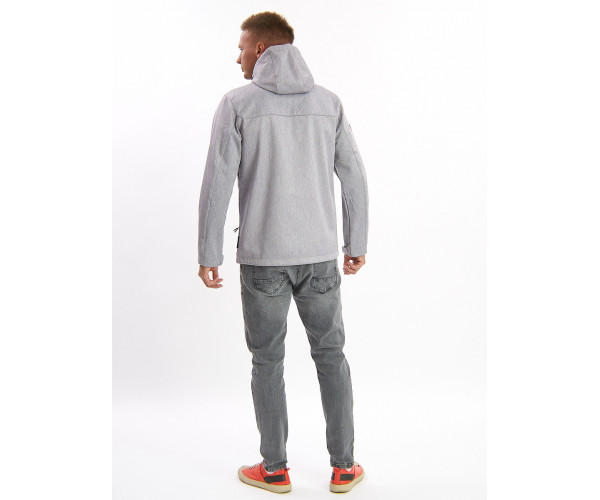 Ветровка мужская светло-серого цвета 759SS