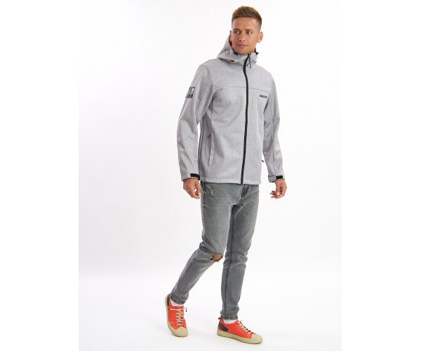 Ветровка мужская светло-серого цвета 759SS