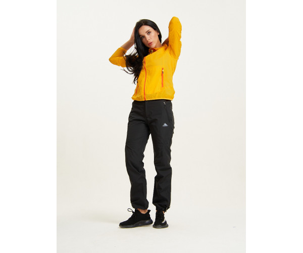 Ветровка спортивная Valianly женская желтого цвета 33417J