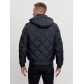 Куртка классическая стеганная мужская темно-синего цвета 2303TS