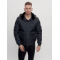 Куртка классическая стеганная мужская темно-синего цвета 2303TS