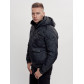 Куртка классическая стеганная мужская темно-синего цвета 2303TS