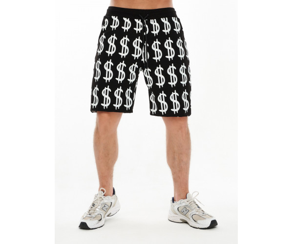 Костюм шорты и футболка черного цвета 9166Ch