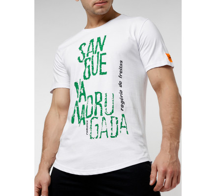 Мужская футболка с надписью белого цвета 221146Bl