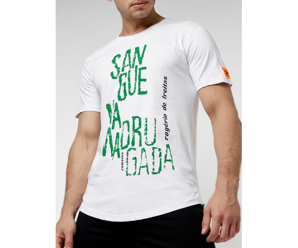 Мужская футболка с надписью белого цвета 221146Bl
