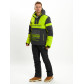 Горнолыжный костюм анорак мужской зеленого цвета 077024Z