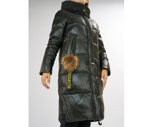 Куртка зимняя темно-зеленого цвета 72168TZ