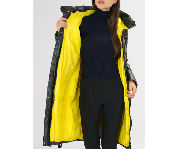 Куртка зимняя темно-зеленого цвета 72168TZ