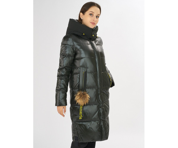 Куртка зимняя темно-зеленого цвета 72168TZ