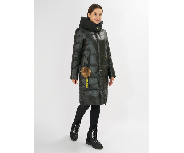 Куртка зимняя темно-зеленого цвета 72168TZ