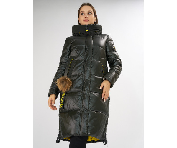 Куртка зимняя темно-зеленого цвета 72168TZ