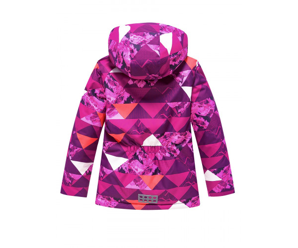 Горнолыжный костюм Valianly для девочки малинового цвета 9018M
