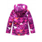 Горнолыжный костюм Valianly для девочки малинового цвета 9018M