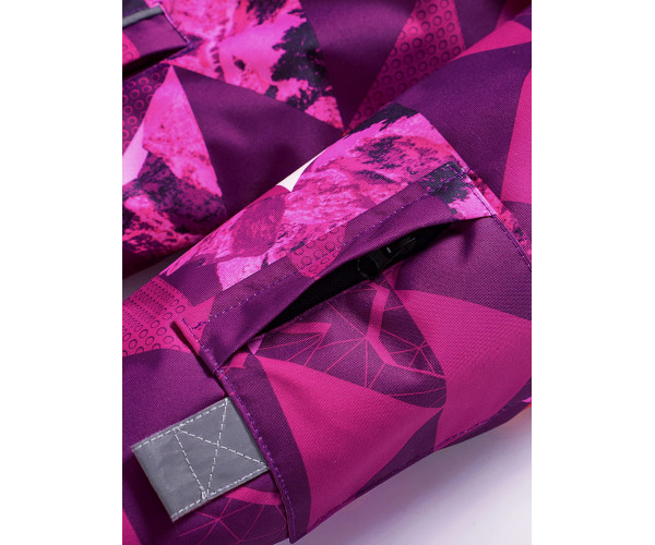 Горнолыжный костюм Valianly для девочки малинового цвета 9018M