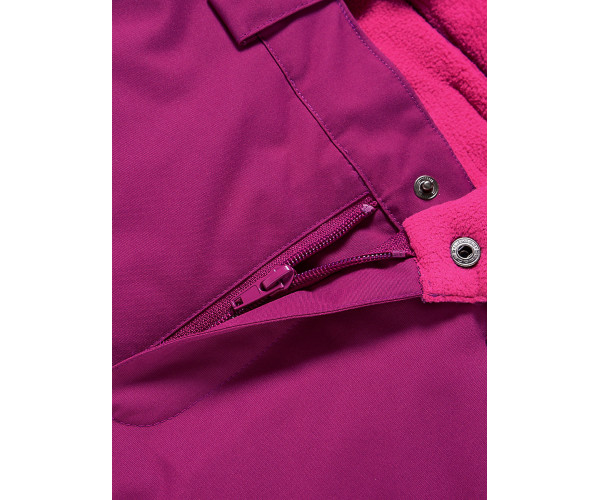 Горнолыжный костюм Valianly для девочки малинового цвета 9018M