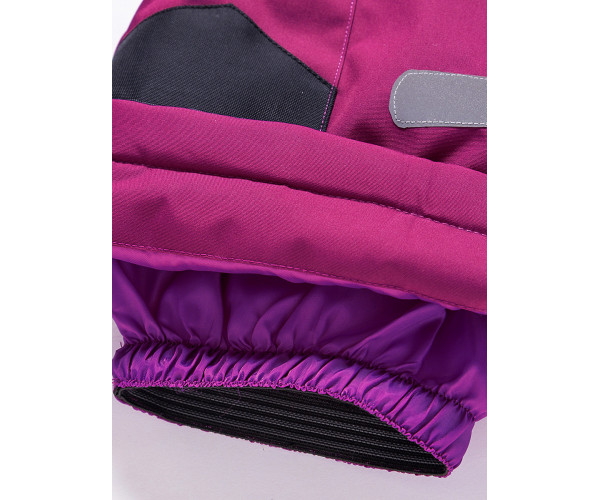 Горнолыжный костюм Valianly для девочки малинового цвета 9018M