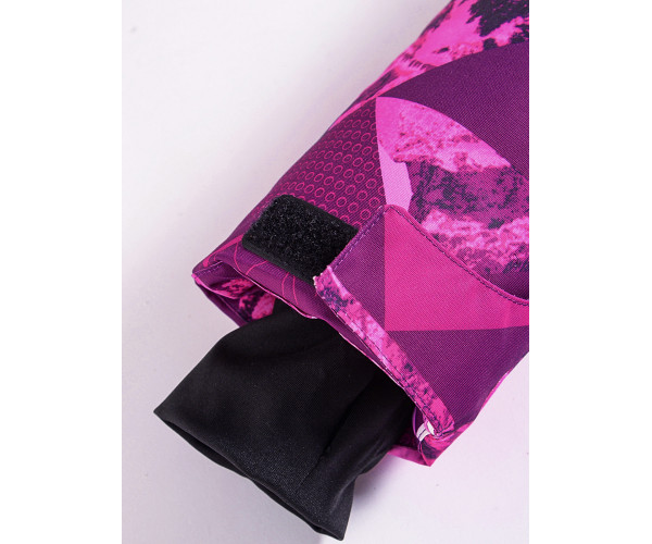 Горнолыжный костюм Valianly для девочки малинового цвета 9018M