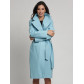 Пальто демисезонное  бирюзового цвета 4263Br