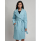 Пальто демисезонное  бирюзового цвета 4263Br