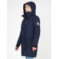Женская зимняя парка темно-синего цвета 1806TS