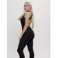 Комбинезон для фитнеса женский черного цвета 2005Ch