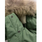 Подростковая для мальчика зимняя парка цвета хаки 9039Kh