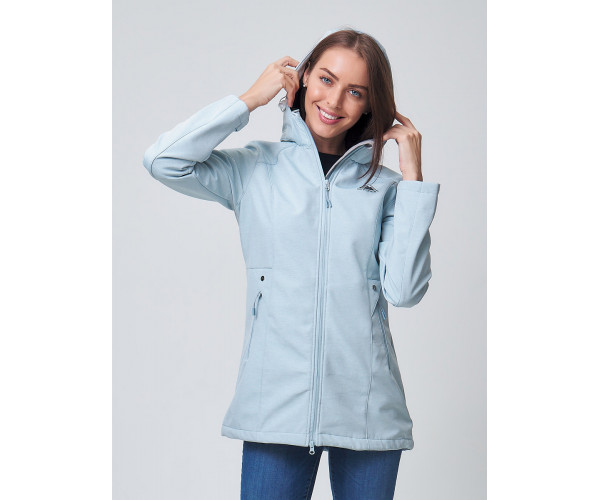 Ветровка  женская голубого цвета 2037Gl