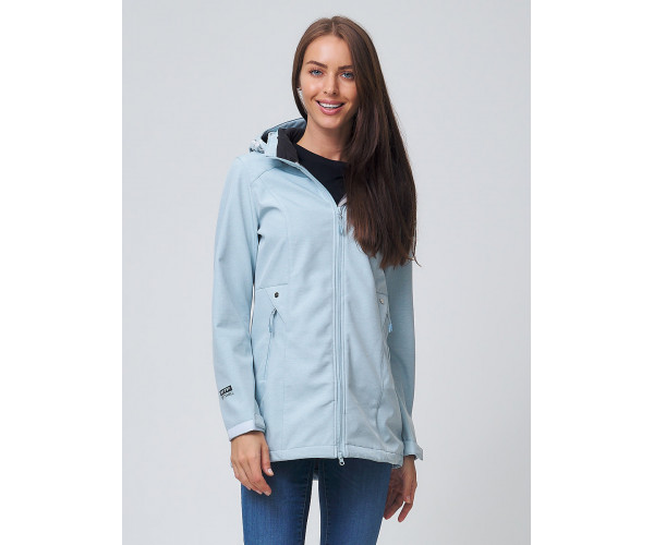 Ветровка  женская голубого цвета 2037Gl