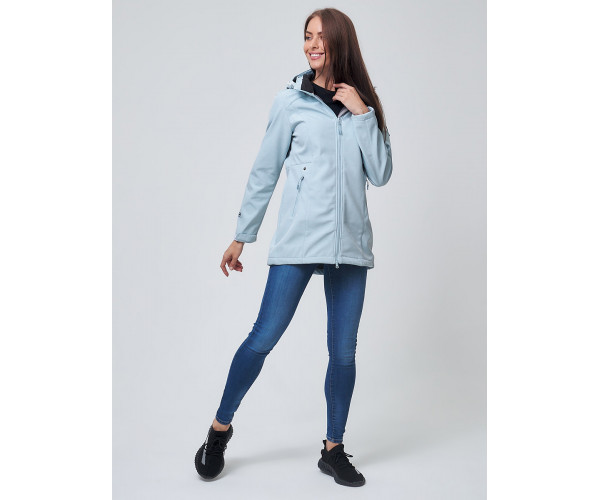 Ветровка  женская голубого цвета 2037Gl