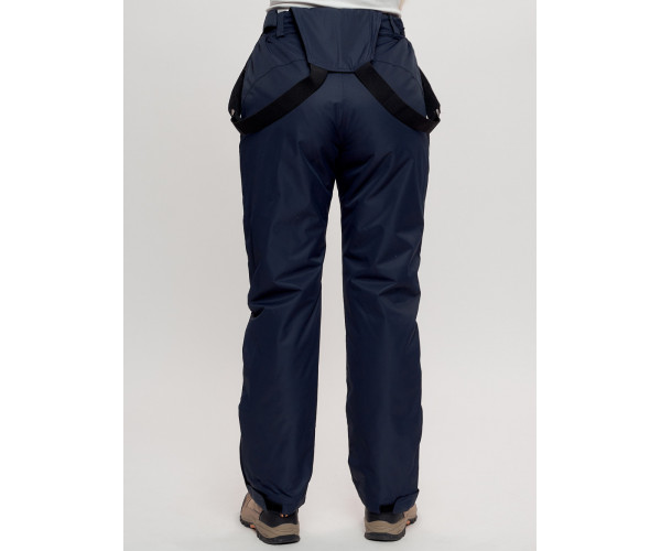 Горнолыжный костюм женский темно-синего цвета 7080TS