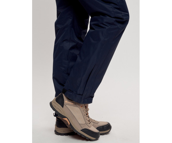 Горнолыжный костюм женский темно-синего цвета 7080TS