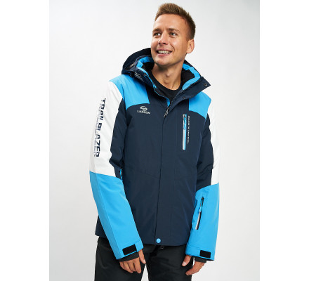 Горнолыжная куртка мужская синего цвета 77018S