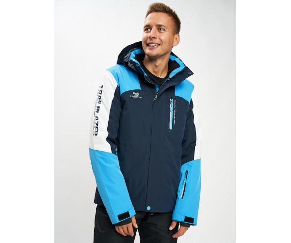 Горнолыжная куртка мужская синего цвета 77018S