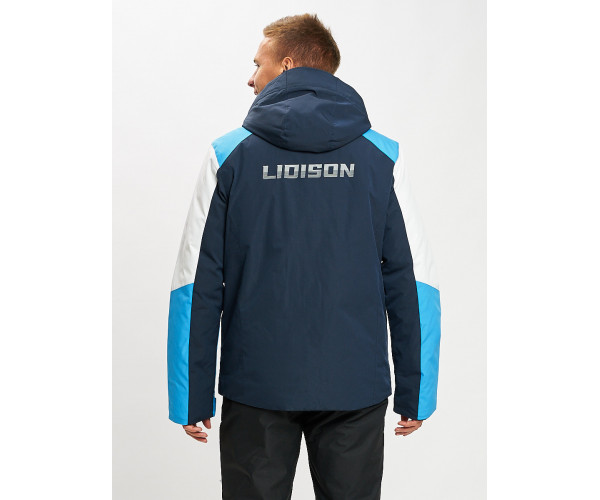 Горнолыжная куртка мужская синего цвета 77018S