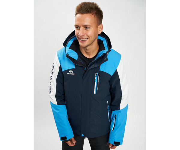 Горнолыжная куртка мужская синего цвета 77018S
