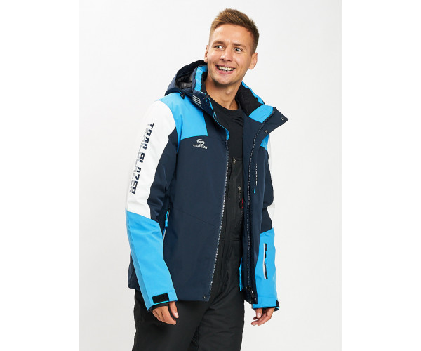 Горнолыжная куртка мужская синего цвета 77018S