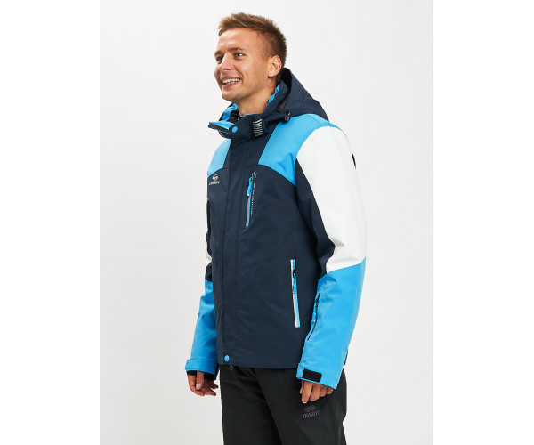 Горнолыжная куртка мужская синего цвета 77018S