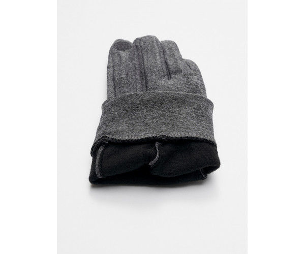Спортивные перчатки демисезонные женские серого цвета 644Sr