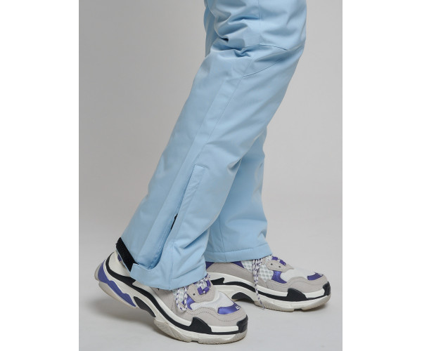 Горнолыжный костюм женский голубого цвета 77039Gl