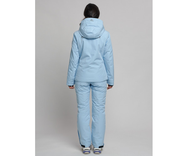 Горнолыжный костюм женский голубого цвета 77039Gl