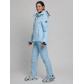 Горнолыжный костюм женский голубого цвета 77039Gl