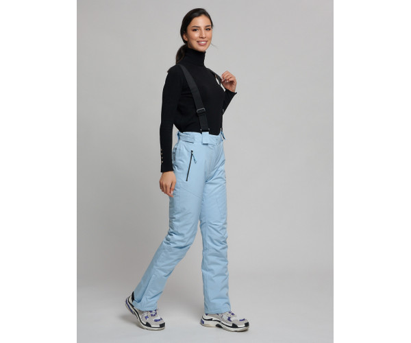 Горнолыжный костюм женский голубого цвета 77039Gl