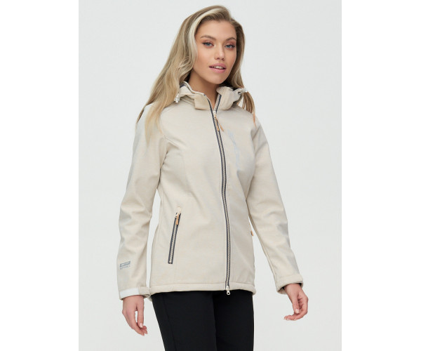 Костюм женский  бежевого цвета 02031B