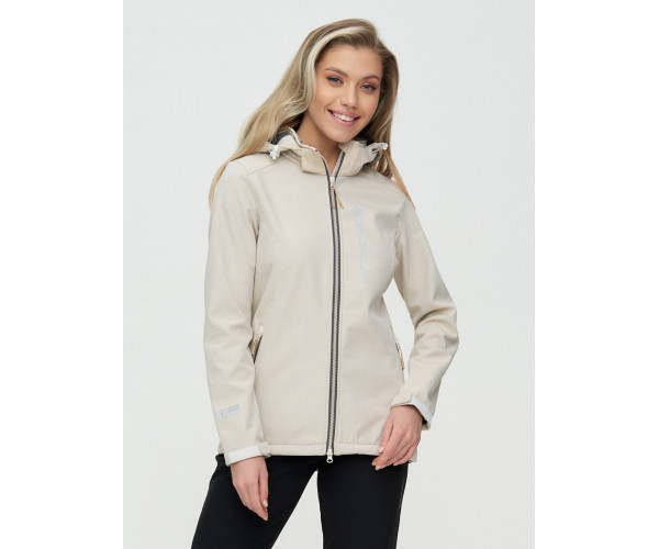 Костюм женский  бежевого цвета 02031B