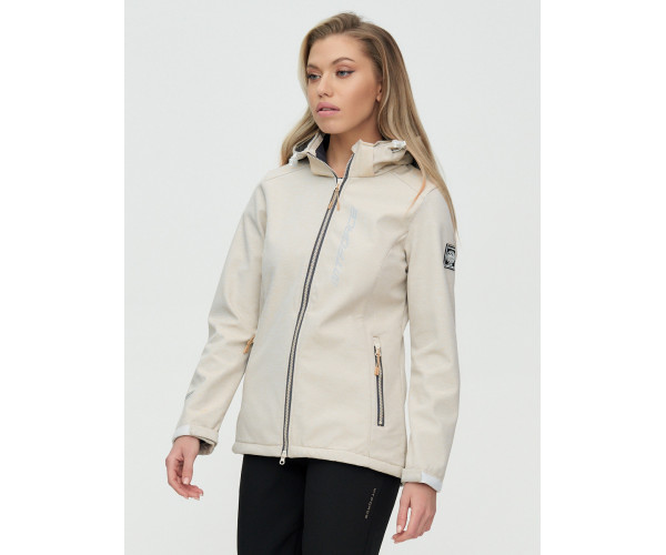 Костюм женский  бежевого цвета 02031B