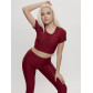 Костюм для фитнеса женский бордового цвета 2001Bo