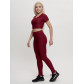 Костюм для фитнеса женский бордового цвета 2001Bo