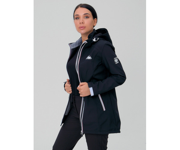 Костюм женский  черного цвета 02029Ch