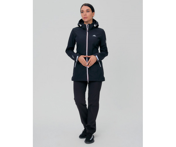 Костюм женский  черного цвета 02029Ch